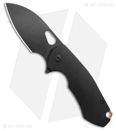GiantMouse Vox/Anso Riv Frame Lock Knife Titanium Blackout (2.5