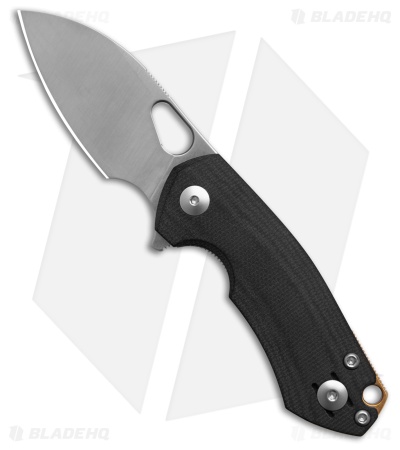 GiantMouse Vox/Anso Riv MagnaCut Liner Lock Knife Black Micarta (2.5" Satin)