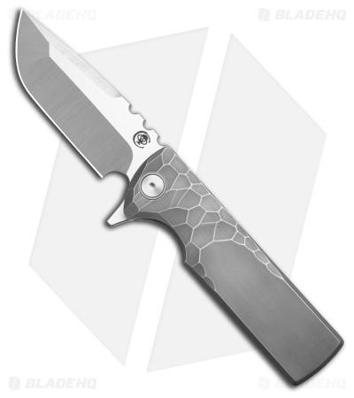 Chaves T.A.K. Integral Frame Lock Knife Half Rocked Titanium (2.75" Satin)