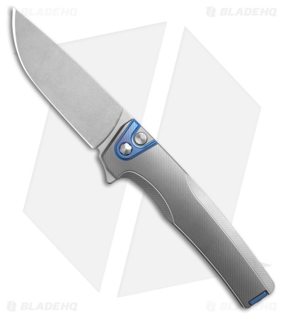 MachineWise Sonora Integral Knife Fine Step Texture Gray/Blue Ti (3.4