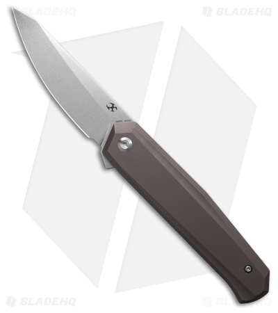 Kansept Integra Frame Lock Knife Bronze Anodized Titanium (3.6" Stonewash)