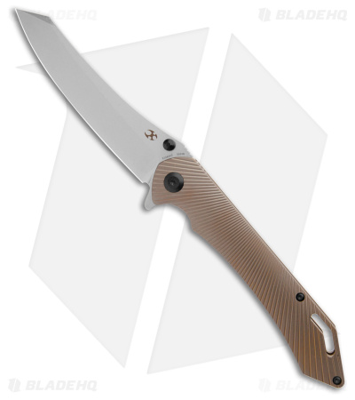 Kansept Knives Colibri Tech Frame Lock Knife Bronze Titanium (4.3" SW)