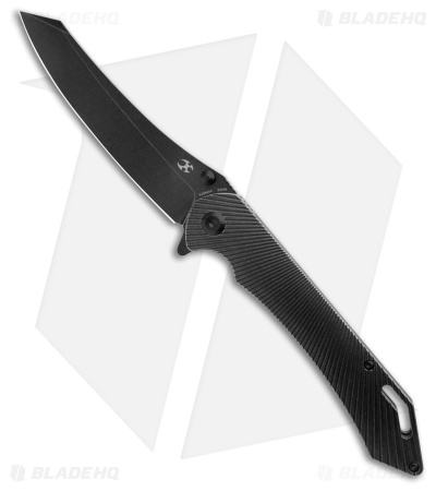 Kansept Knives Colibri Tech Frame Lock Knife Black Ti (4.3" Black Stonewash)