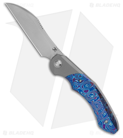 Kansept Knives Cosmos Frame Lock Knife Timascus (3.58" Satin)