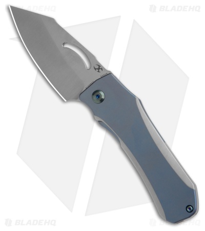 Kansept Knives Loki Blue Titanium Frame Lock Knife (2.99" Satin S35VN)
