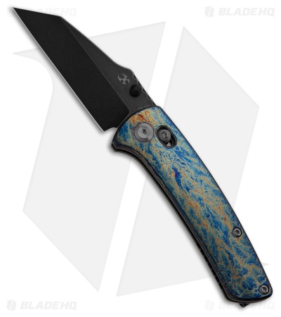 Kansept Knives Main Street Blue/Yellow Titanium Black SW