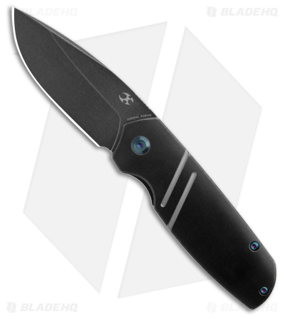 Kansept Knives Turaco Frame Lock Knife Black Titanium (2.8" Black Stonewash)