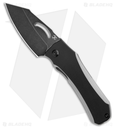 Kansept Knives Loki Black Titanium Frame Lock Knife (2.99" Black SW S35VN)