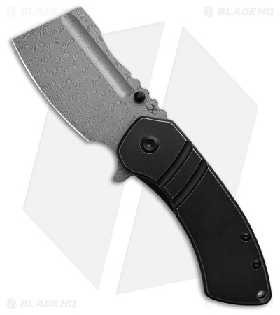 Kansept Knives Korvid M+ Liner Lock Knife DLC Ti (3.07" Damascus) K2030C2U