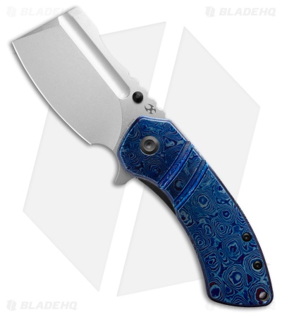 Kansept Knives Korvid M+ Liner Lock Knife Timascus Ti (3.07" SW) K2030C1U
