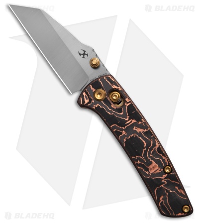 Kansept Knives Little Main Street Crossbar Lock Knife Copper CF (2.25" SW)