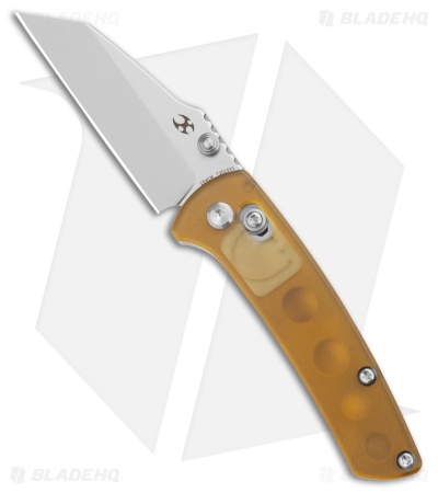 Kansept Knives Little Main Street Crossbar Lock Knife Yellow PEI  (2.25" SW)