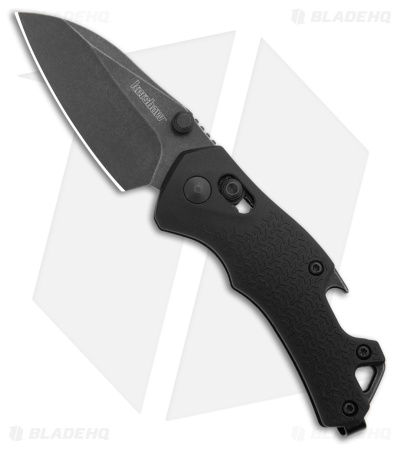 Kershaw Craze DuraLock Knife Black FRN w/ Bottle Opener (2.25" Blackwash) 8337