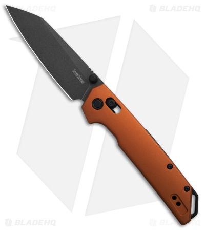 Kershaw Iridium DuraLock Knife Bronze Aluminum Reverse Tanto (3.5" Blackwash)
