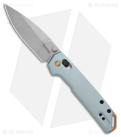 Kershaw Mini Iridium DuraLock Knife Ice Blue Anodized Aluminum (3