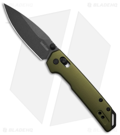 Kershaw Mini Iridium DuraLock Knife Olive Aluminum (3" Black SW)
