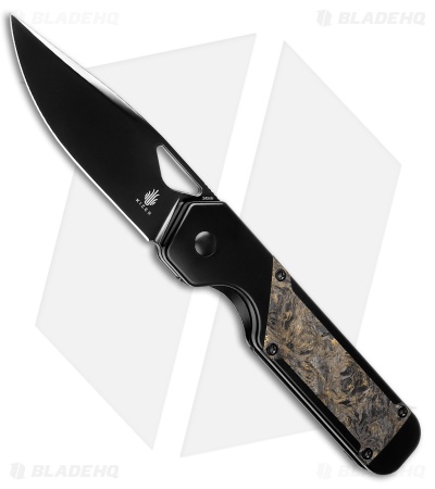 Kizer Militaw Frame Lock Knife Black Ti/Dark Matter FC (3.4