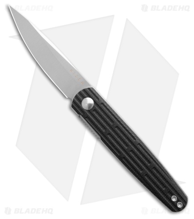 Kizer Bamboo Liner Lock Knife Black Micarta (3" Satin Nitro-V) V3722A1