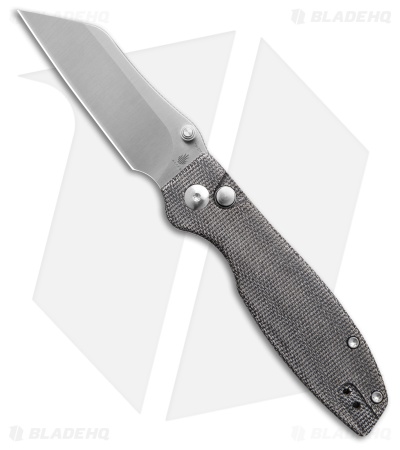 Kizer Cryptid Button Lock Knife Black Micarta (2.9" Satin 154CM)