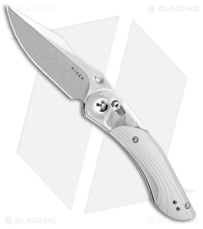 Kizer Mini Mystic Clutch Lock Knife Acrylic + Aluminum (3.2" Satin) V3636A1