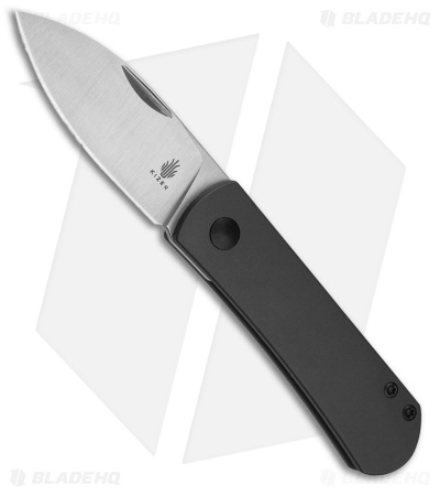 Kizer Ray Laconico Yorkie Double Detent Knife Black Aluminum (2.5" Stonewash)