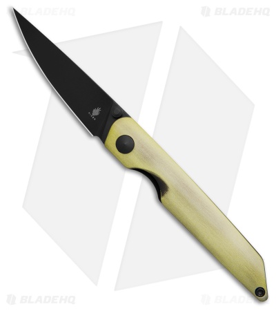 Kizer Shot Liner Lock Knife Bronze Aluminum (2.9" Black PVD) V3677C2