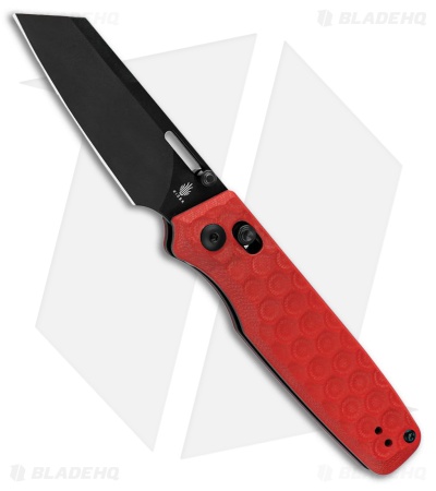 Kizer Task Clutch Lock Knife Red G-10 (3" Black)