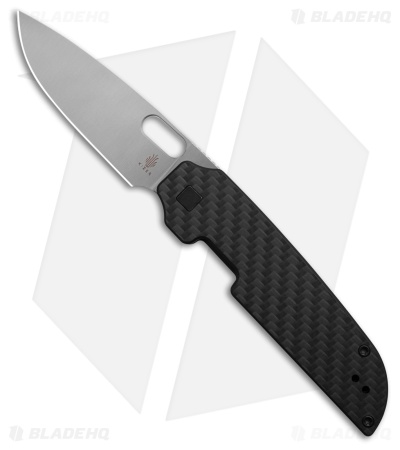 Kizer Varatas Liner Lock Knife Black G-10 + Carbon Fiber (3.2