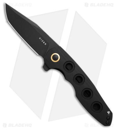 Kizer Z-82 Liner Lock Knife Black G-10 (3.5" Black Stonewash) V4568A1