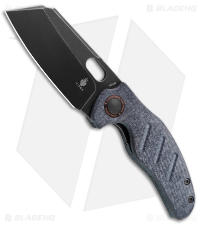 Kizer C01C Sheepdog  Liner Lock Knife Blue Denim Micarta (3.29" Black SW)