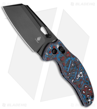Kizer Sheepdog C01C Clutch Lock Knife Nebula Black/Blue FatCarbon (3.14