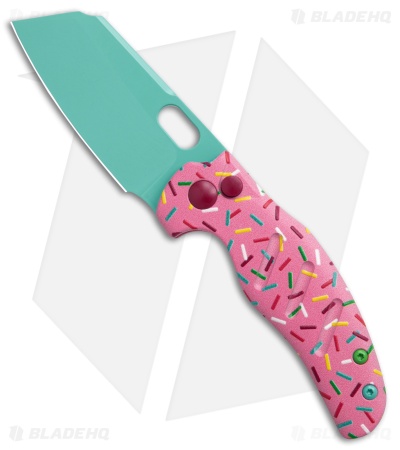Kizer Vanguard Mini Sheepdog C01C Button Lock Knife Dessert Warrior(R) (2.6" Blue)