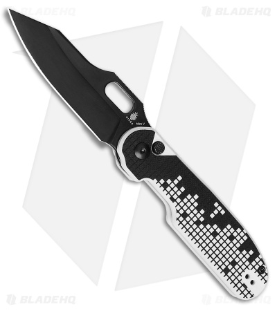 Kizer Cutlery Cormorant Plunge Lock Knife Black Retro Gaming G-10 (3.2" Black)