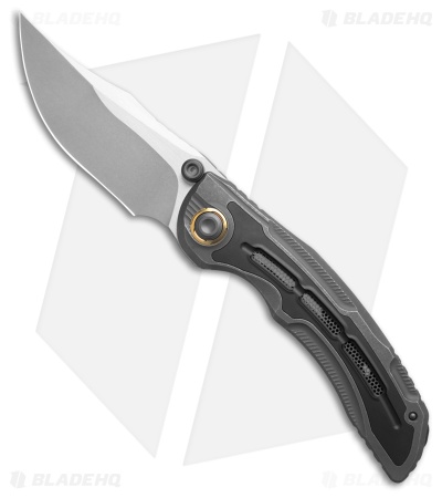 Kizer Silver Wing Frame Lock Knife Titanium + DLC Ti (3.3" BB M390) ZX-FK01A1