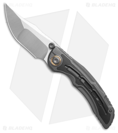 Kizer Silver Wing Frame Lock Knife Ti + DLC Ti Inlay (3.3" Satin S90V) ZX-FK01A4