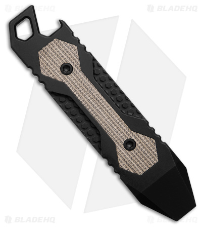Matsey HEXBAR Green Micarta Titanium Pry Bar (3.5" Black Stonewash)