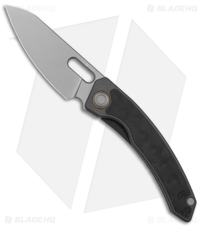 Maxace Black Mirror Frame Lock Knife Titanium/Carbon Fiber (3.25