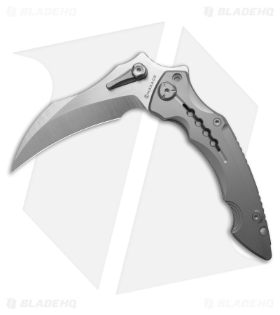 Maxace Hela Karambit Frame Lock Knife Titanium (4