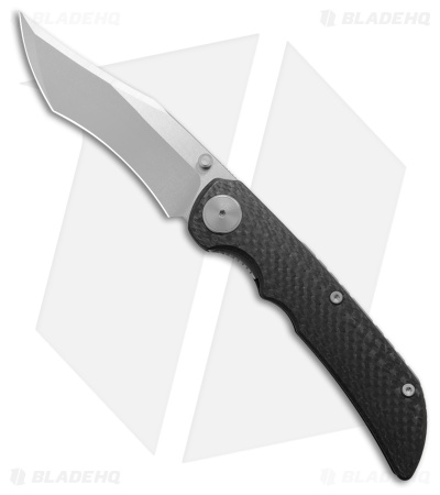 Maxace Kingsnake Liner Lock Knife Carbon Fiber (3.75" Stonewash)