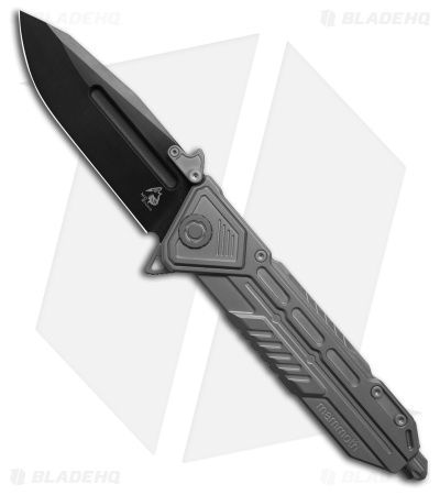 Maxace Midnight Mammoth Frame Lock Drop Point Knife Titanium (4.4