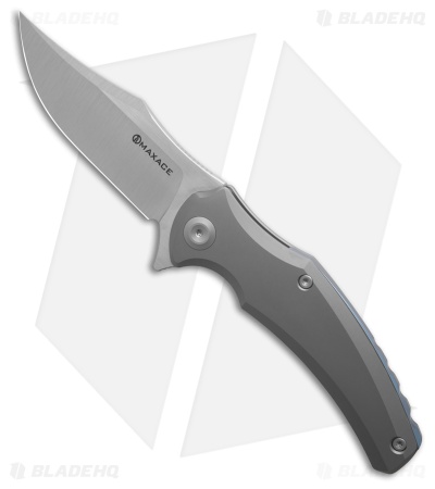 Maxace Orion MagnaCut Frame Lock Knife Gray Titanium (3.7" Satin) M23A