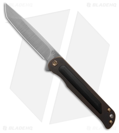 Medford T-Bone Tanto Frame Lock Knife Bronze Titanium/Black G-10 Inlay (4" SW)