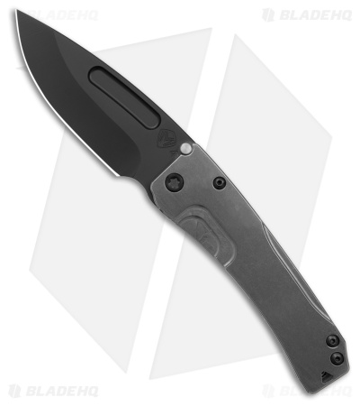 Medford Slim Midi Marauder Frame Lock Knife Tumbled Titanium (3.625