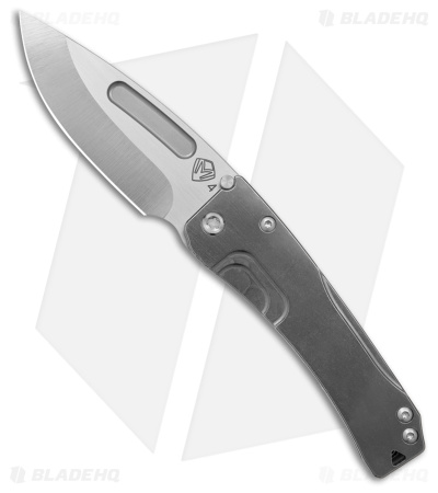 Medford Slim Midi Marauder Frame Lock Knife Tumbled Titanium (3.6" Satin)