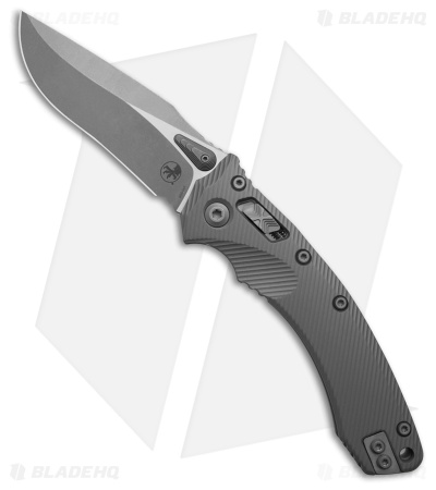 Microtech Amphibian Ram-Lok Knife Fluted Natural Clear Aluminum (3.9" Apoc)