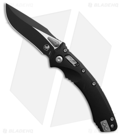 Microtech Amphibian S/E Ram-Lok Knife Fluted Black Aluminum (3.9" Black)
