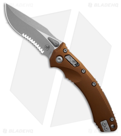 Microtech Amphibian S/E Ram-Lok Knife Fluted Tan Aluminum (3.9" Apoc Serr)