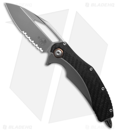 Microtech Matrix Frame Lock Knife Titanium/Black CF (3.8