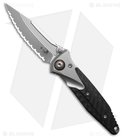 Microtech Socom Bravo Mini S/E Frame Lock Knife CF/Ti (3.4" BB Full Serr)