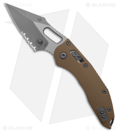 Microtech Stitch Ram-Lok S/E Knife Fluted Tan G-10 (3.7" Apocalyptic Serr)